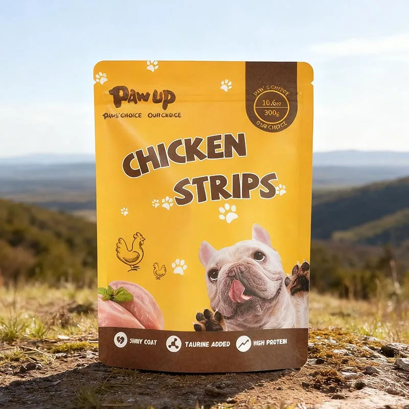 実用性と安全性を重視したドッグフード包装袋は、ペットの飼い主に好まれる人間味のあるデザインです